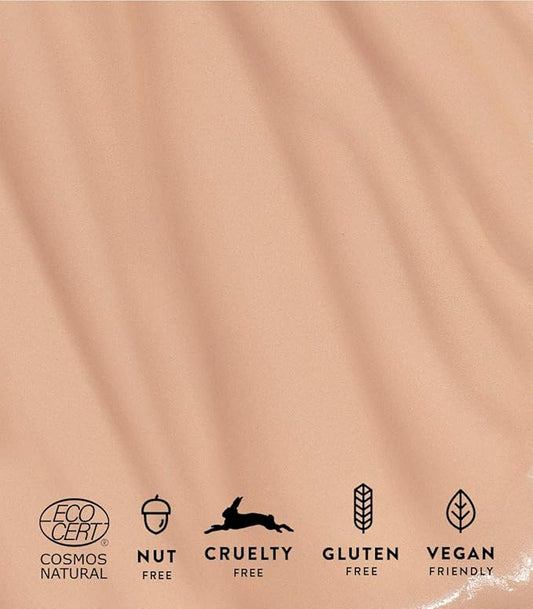 MÁDARA Organic Skincare | Skin Equal Soft Glow Foundation SPF15 ROSE IVORY 30-30ml, Mineral foundation with hyaluronic acid, Buildable medium coverage, Dewy foundation, Vegan, COSMOS certified
