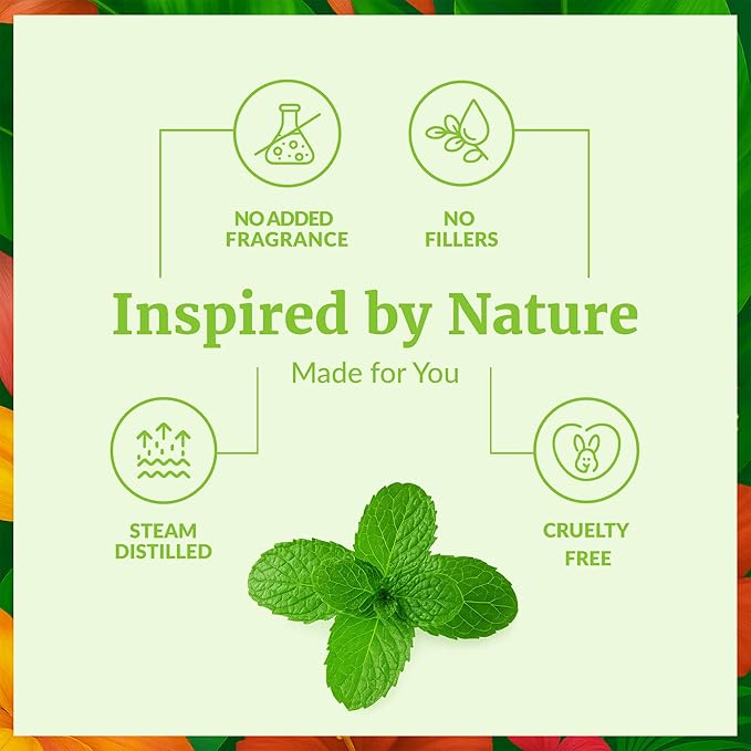 SVA Peppermint Essential Oil – 4 Fl Oz – 100% Natural Peppermint Oil - for Diffuser, Hair Care, Face, Skin Care, Aromatherapy, Scalp and Body Massage, Soap and Candle Making - with Dropper