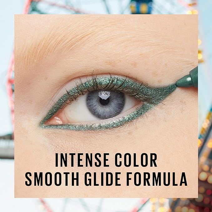 Maybelline Tattoo Studio Sharpenable Gel Pencil Waterproof Eyeliner, Long-Lasting Eyeliner With Smooth Gel Pigments For Up To 36HR Wear, Hunter Green, 1 Count