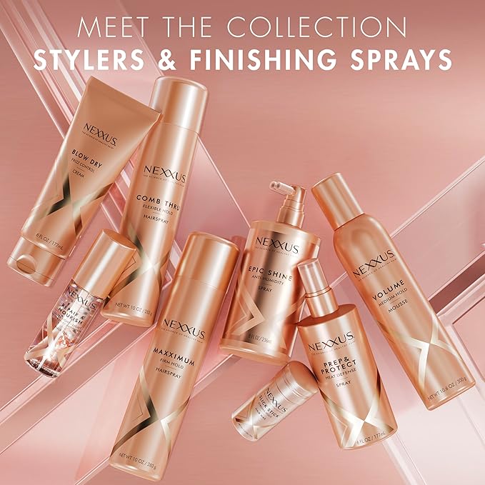 Nexxus Climate Control Gel Cream Curl Define for Cashmere Curls, with StyleProtect Technology 8 oz