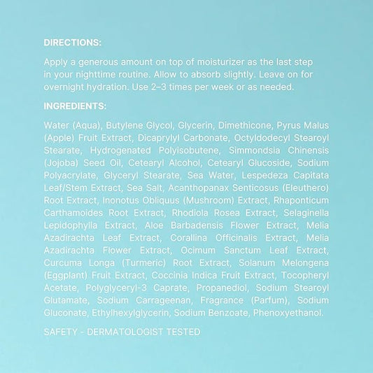 NuSkin NUTRICENTIALS Pillow Glow Sleeping Mask | Overnight Hydration | Bioadaptive Botanical Complex | Red Algae | Apple Extract | Deep Sea Water | Skin Glowing & Pore Minimizing | 2.5 Fl Oz | 2 Pack