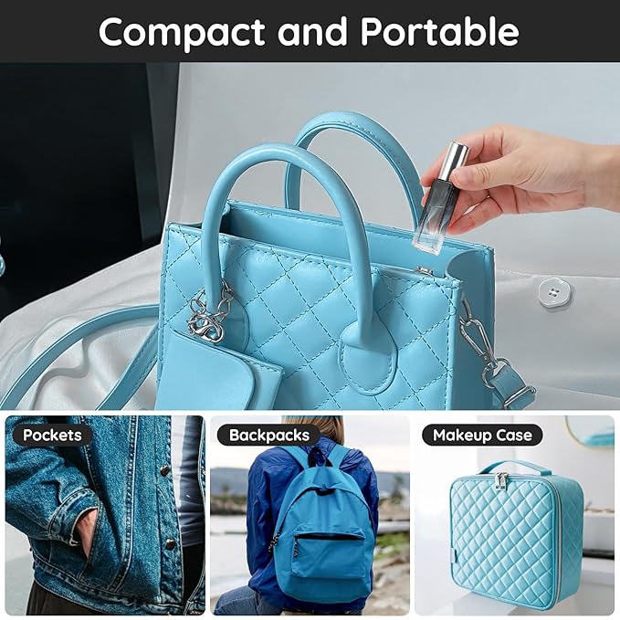 Segbeauty 10pcs Perfume Travel Refillable, 10ML Glass Spray Bottles Perfume Atomizer, Mini Travel Size Dispenser Bottle Set Atomizer Sprayer for Perfume Toiletries Cosmetic Container Spray Bottle