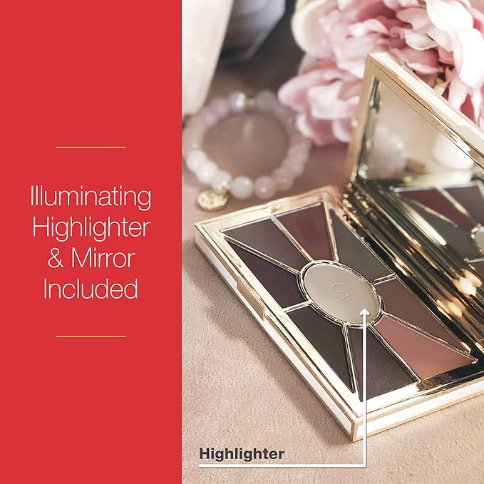 Mirabella Eye Love You Neutral Shimmer Eyeshadow Palette - Makeup Palette w/Ultra Pigmented Pressed Powders, Creamy Matte & Shimmer Pink Eyeshadow Shades - Romance