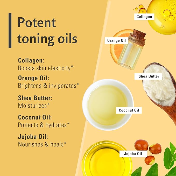 Exfoliating Turmeric Scrub and Skin Exfoliator with Collagen and Coconut Oil, Gently Exfoliates Face, Body, Hands, and Feet, Moisturizing Skincare, 16 oz by M3 Naturals