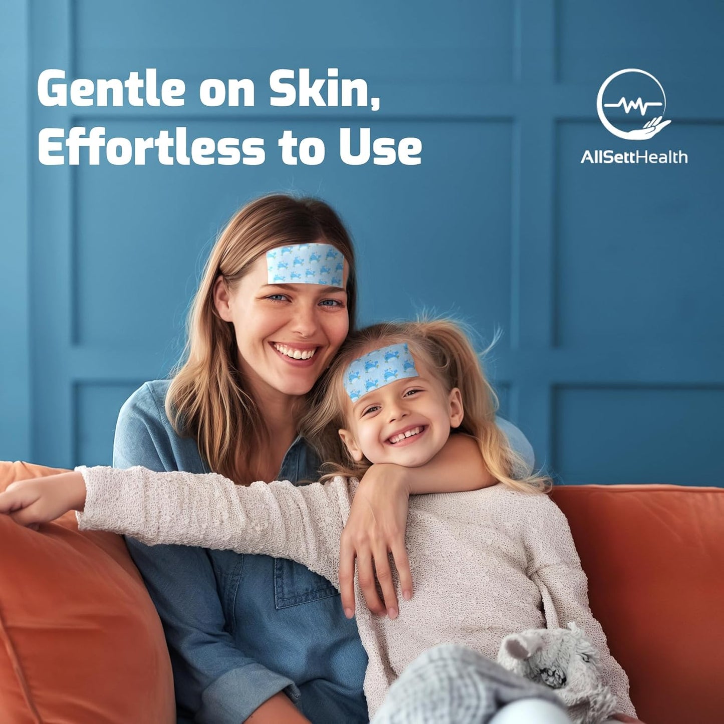 Cooling Patches for Kids - Fever Patch for Kids, Mint Extract - 20 Individually Wrapped Cold Stickers -Baby Pad, Forehead, Reducer Headache Patches -Fun Design