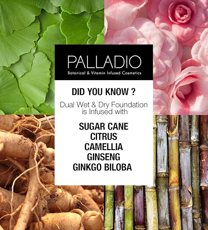 Palladio Dual Wet and Dry Foundation Refill Pan with Sponge, Squalane Infused, Apply Wet for Maximum Coverage or Dry for Light Finishing and Touchup, Minimize Fine Lines, All day Wear (CYPRESS BEIGE)