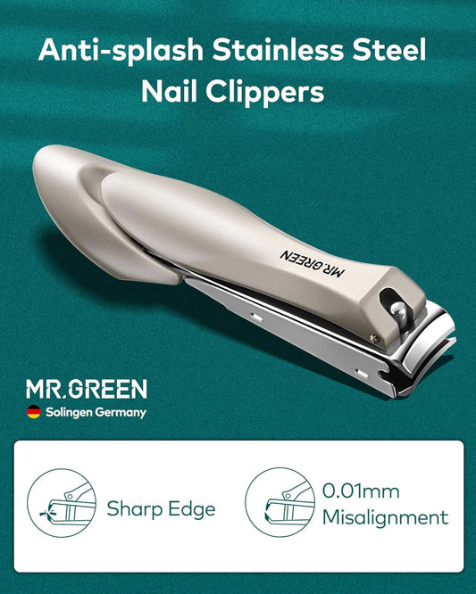 Manicure Set 9 in 1,Professional Pedicure kit,Stainless Steel Manicure Kit,Portable Travel Grooming Kit Nail Care Tools,Nail Clippers Pedicure Tools with Leather Travel Case (Dark Blue)