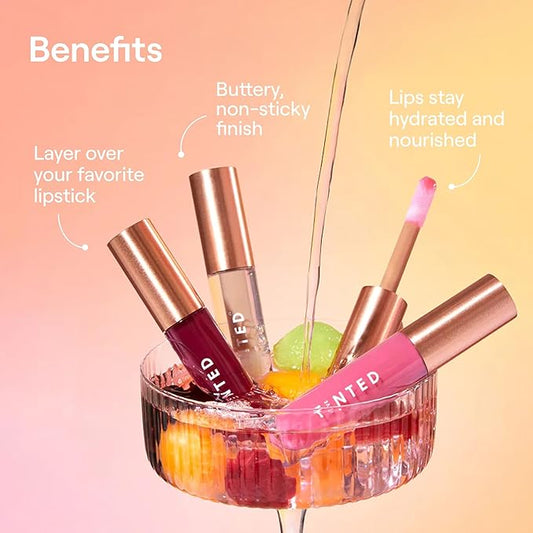 Live Tinted Softgloss Juicy Lip Gloss For Women – Hydrating Non-Sticky Lip Gloss with Hyaluronic Acid, Coconut Oil & Shea Butter – Sheer, Juicy Shine – Raspberry Rose .88 Oz