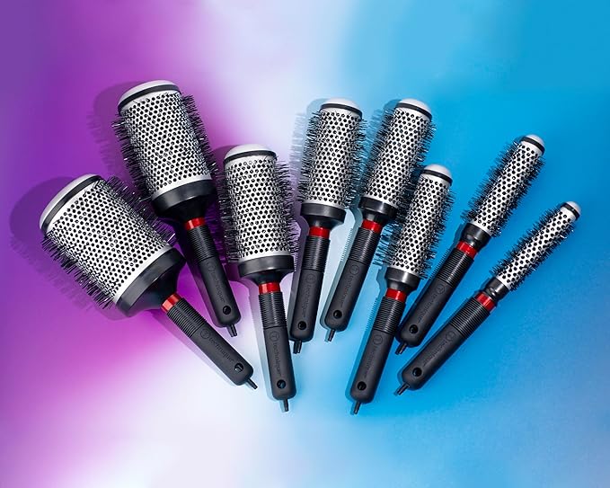 Cricket Technique Thermal Hair Brush #370 1.75” for Blow-Drying, Curling, and Styling – Heat-Retaining Barrel with Anti-Static Tourmaline Bristles, Round Thermal Brush, Ideal for All Hair Types