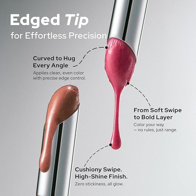 Unseen Balloon Tint, 6 Colors Set for All Skin Types. Buildable Color, Long Lasting Glossy Lip Stains, Lightweight Lip Gloss Make up 652-See-Through