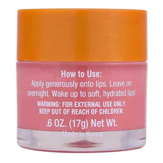 Tree Hut Strawberry Overnight Lip Mask | Leave on Overnight & Wake up to Soft, Hydrated Lips | Elevate your Self Care Routine | .6 oz.