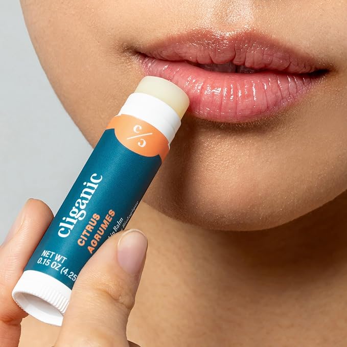 Cliganic Organic Lip Balm 2 pack - Orange Shake