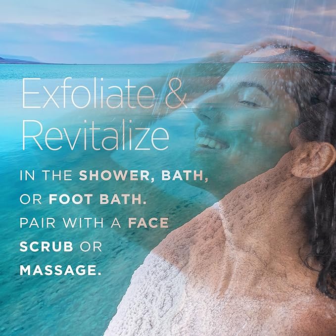 Minera Coarse Grain Dead Sea Salt for Bath & Soaking – 19 lbs, Fast-Dissolving, 100% Pure & Natural, Unscented, Skin-Nourishing Bulk Sea Salt