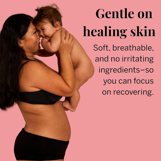 Pixie Organic Cotton Postpartum Pads for Women - Extra Heavy Absorbency with Wings - Leak-Proof, Hypoallergenic & Unscented - Compostable, Biodegradable - 12 Count