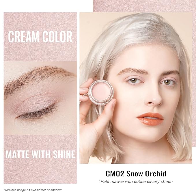 Oulac Matte Eyeshadow 3-in-1 Eyeshadow Nude Eye Primer&Eyeliner Highly Pigmented Waterproof Smudge-proof Long Lasting Wear Smooth&Blendable Formula for Natural Look,Vegan & Cruelty-Free,CM02