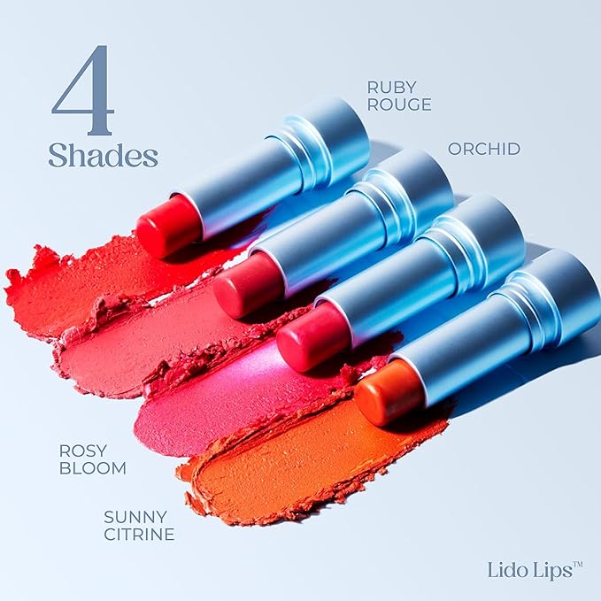 Tinted Lip Balm. Moisturizing Sheer, Buildable Lip Color with Hyaluronic Acid, Vitamin E and Rich Oil, Perfect Revitalizer for Chapped Lips. Beauty Plumper Moisturizer 0.21oz- Sunny Citrine