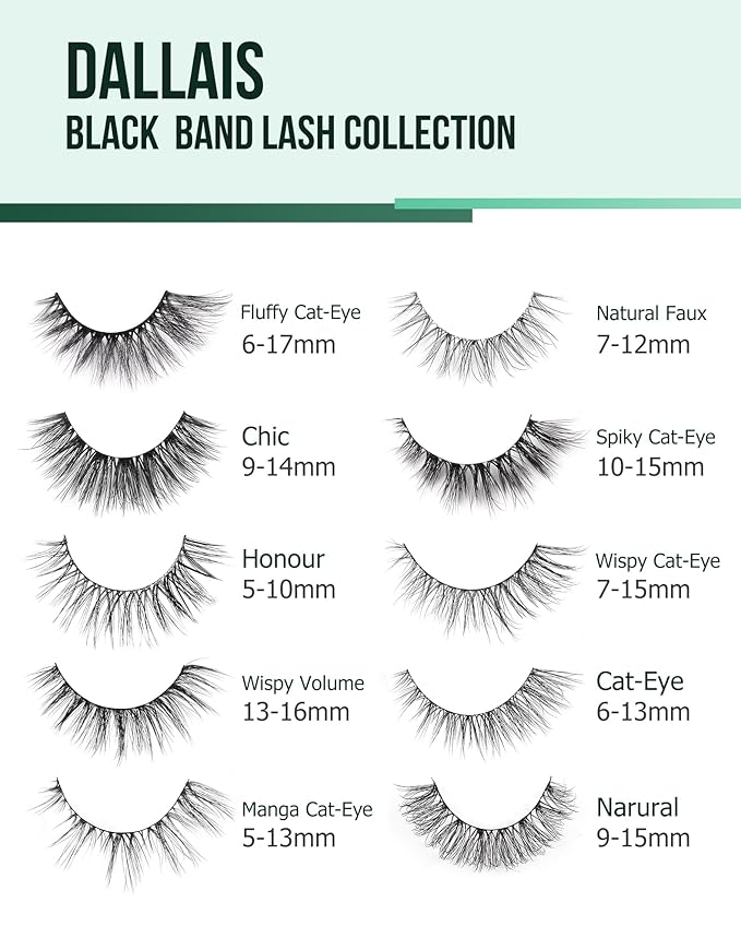 Cat Eye Lashes Short Strip Lashes Natural Looking False Eyelashes Wispy Fake Lashes Fluffy False Eyelashes Think Eye Lashes Pack 7 Pairs