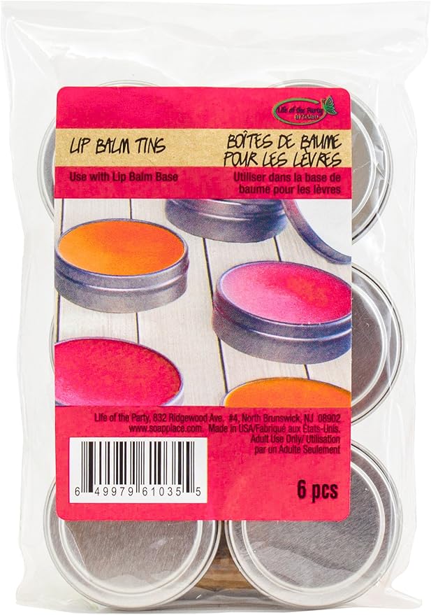 Tins Lip Balm, 5 x 3.3 x 0.6 inches