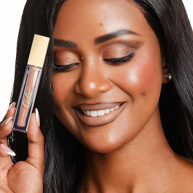 Oulac Matte Liquid Nude Lipstick for Women, Beige Brown High Impact Lip Color, Long Lasting Lipsticks, Waterproof, Creamy Formula Lip Stick with Vitamin E, Vegan & Cruelty-Free, 4.5ml (MS01)