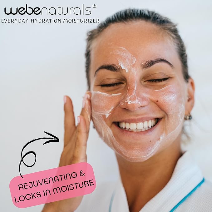 WEBE Hydration Snail Mucin Moisturizer – Hydrating Face Cream with Hyaluronic Acid, Retinol & Peptides for Smoother, Youthful-Looking Skin