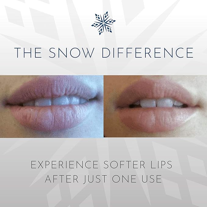 SNOW Lip Exfoliating Sugar Scrub - Lip Scrub Exfoliator for Plump & Soft Lips - Lip Care Product with Jojoba Oil - Moisturize Dry Lips - Lip Care Kit Essential - Lavender & Mint