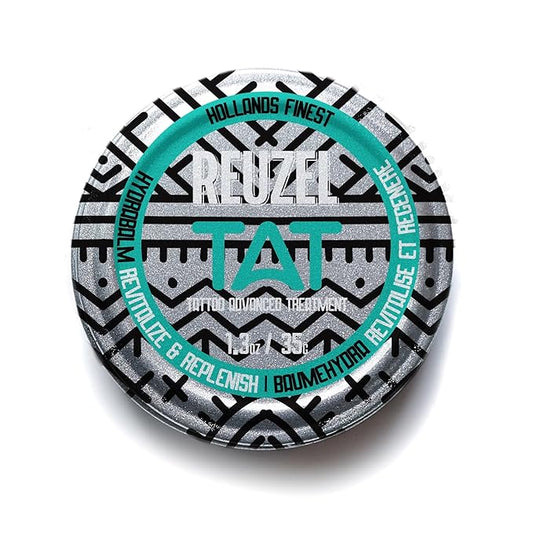 REUZEL BRIGHT Tattoo Care Gift Set, BUFF Exfoliator and Hydrabalm, Revives Colors, Vegan Formula