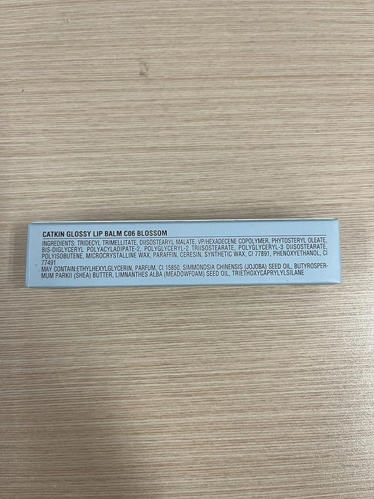 CATKIN Glossy Lip Balm Ultra Hydating Glow Lip Tinted Jelly Plump Melting Balm Shea Butter Repair Soothing For Dry Lips Dewy Finished 0.12 oz C06 BLOSSOM