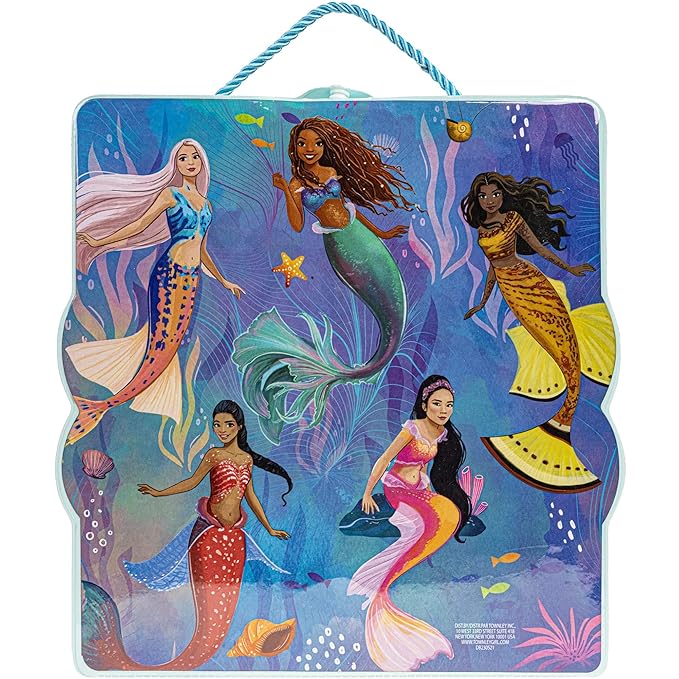 Disney’s The Little Mermaid Eye Lip and Face Beauty Soft Case Makeup Pallete for Girls Ages 3+ Perfect for Parties, Sleepovers & Makeovers