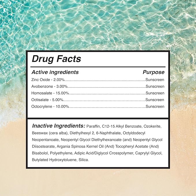 Surface Mineral Face Sunscreen Stick, Dry Touch SPF 50, Broad Spectrum UVA UVB Sun Protection for Kids and Adults, Travel Friendly, Water Resistant for 80 Minutes, Fragrance Free, 0.5oz
