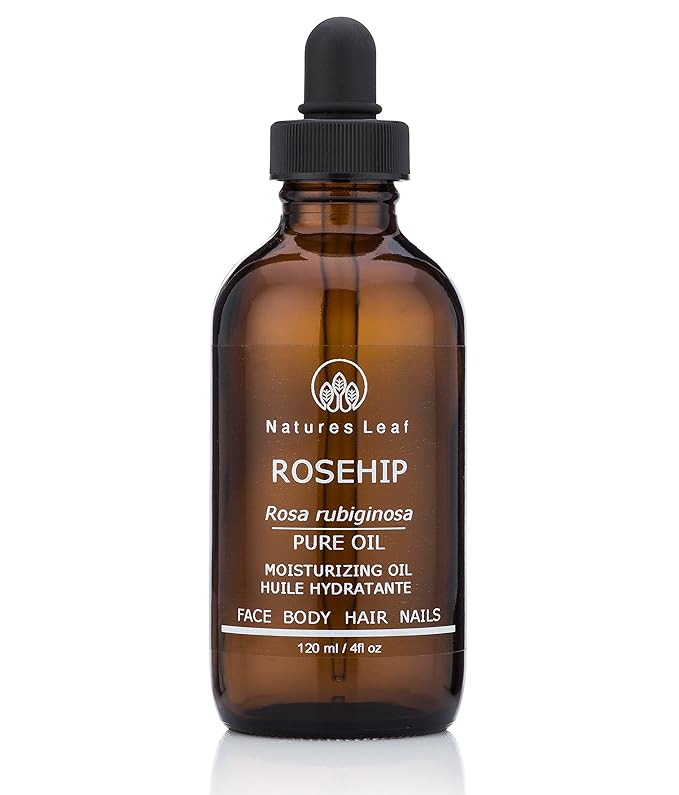 Rosehip Seed Oil Organic / 100% Pure Cold Pressed/Unrefined/Omegas 3, 6 & 9 / Vitamins A C & F/Anti-Aging/Stretch Marks/Wrinkles & Fine Lines 4 fl. oz.