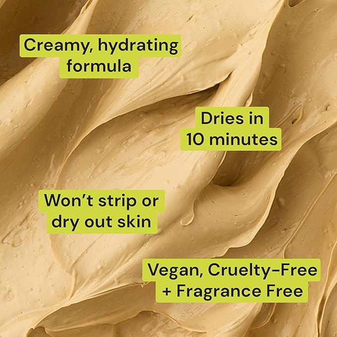 Gleamin Vitamin C Clay Mask for Dark Spots, Turmeric Clay Face Mask Skin Care, Deeply Cleanses & Refines Pores, Brightens Uneven Tone and Helps Improve Post-Blemish Scarring & Texture - 5 Oz