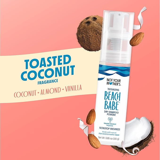 Not Your Mother's Beach Babe Texturizing Dry Shampoo Powder (2-Pack) - .85 oz Each - Instantly Absorbs Oil and Adds Soft, Touchable Texture for All Hair Types