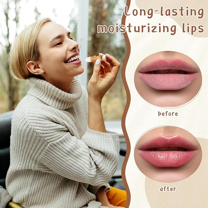 Mental Health Awareness Gifts Lip Balm Bulk Inspirational Lip Balm with Positive Daily Affirmation Cards Self Care Gifts Gifts for Women Men Stress Relief Family Reunion Favor(30 Sets)