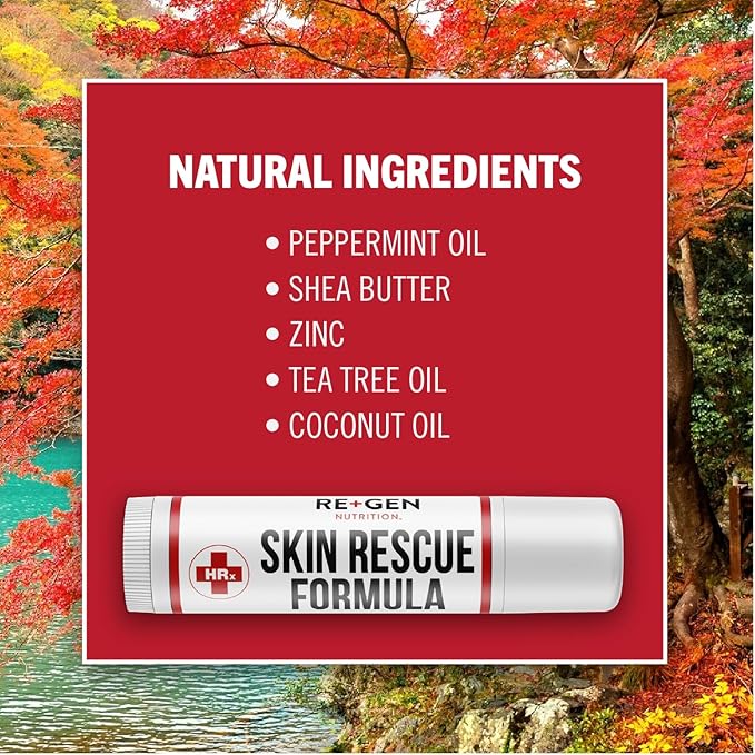 Skin Rescue Formula (Herp Stop Discreet) Defense and Support for Clear Skin 100% Natural! Peppermint Oil, Shea Butter, Zinc, Tea Tree, Coconut Oil .5 oz