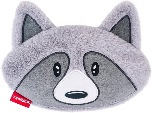 Raccoon Microwave Heating Pad - Hot & Cold Therapy with Natural Flaxseed Filling, Moist Heat for Cramps, Shoulder, Muscle Pain Relief, Natural Heat Pack Moist Heat with Washable Cover