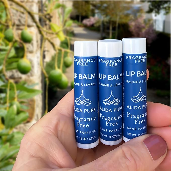 Fragrance Free Bulk Lip Balm Collection, Unscented Vegan Lip Balm, Bees Wax Free, Coconut Oil Free, Avocado Oil, Organic Jojoba Oil, Vitamin E, For Dry, Chapped, or Cracked Lips, 50 Tubes