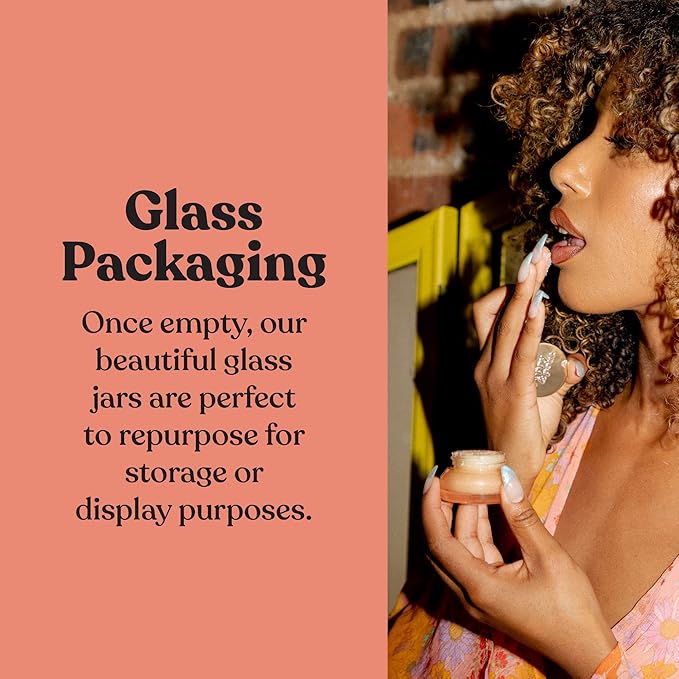 Poppy & Pout Natural Lip Scrub, Moisturizing Sugar Scrub for Dry Lips, Lip Scrubber Exfoliator with Essential Oils Smooths and Hydrates Lips, In Recyclable Glass Jars, Cruelty Free - Island Coconut