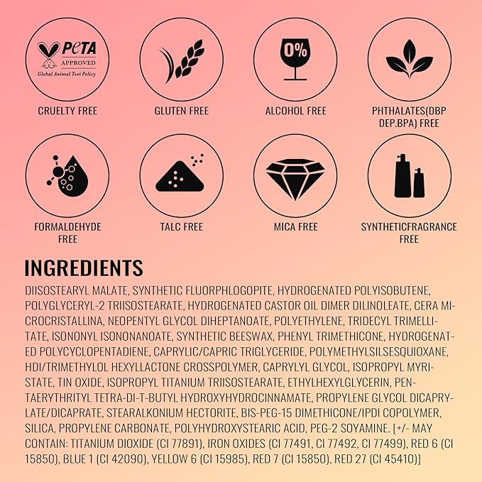 Oulac Dark Brown Lipstick for Women with Metallic 3D Shine Lightweight Hydrating Formula, High Impact Lip Color, Vegan Beauty, Full Coverage Lip Makeup, Christmas Gifts for Women, Hawaii Summer(08)