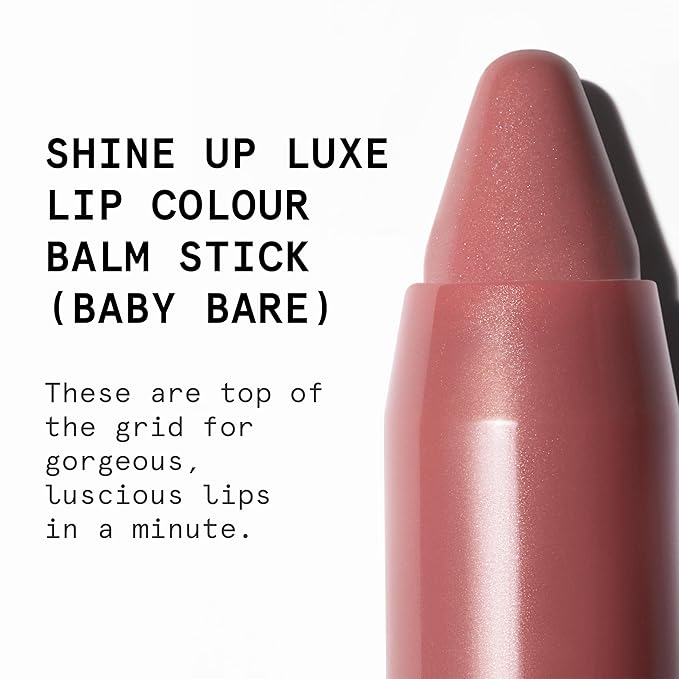 Shine Up Luxe Lip Colour Balm Stick (Baby Bare) For Hydrating, Softening & Soothing Lips