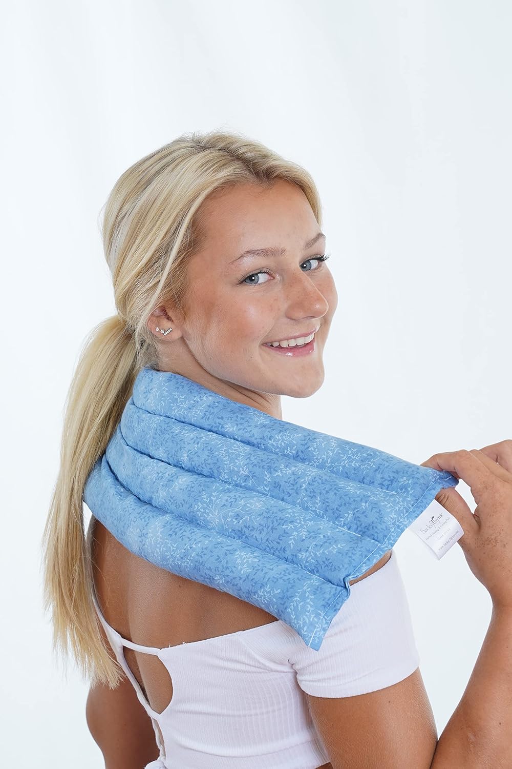 Microwavable Heating Pad for Back Pain, Cramps, Arthritis Relief, Heat Pad with Moist Heat Therapy - Hot Heated Pad Flaxseed, Cherry Pit, Herbs Comforting Aromatherapy, Made in USA, Large