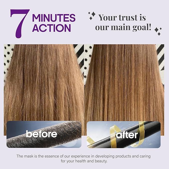 NUTRAHARMONY Hydrating Hair Mask for Dry, Frizzy & Damaged Hair – Deep Conditioning Keratin Treatment with Argan & Coconut Oils, Collagen & Biotin – Repairing, Anti-Frizz Hair Mask for Women, 10oz