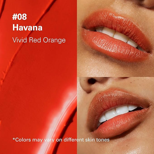 Melixir Vegan Lip Butter #08 Havana (+11 more colors), Deep Nourishing Tinted Lip Balm for Dry Lips, Bee-Free, Petrolatum-Free, Plant-Based, Hydrating for Cracked and Chapped Lips, Travel Essentials