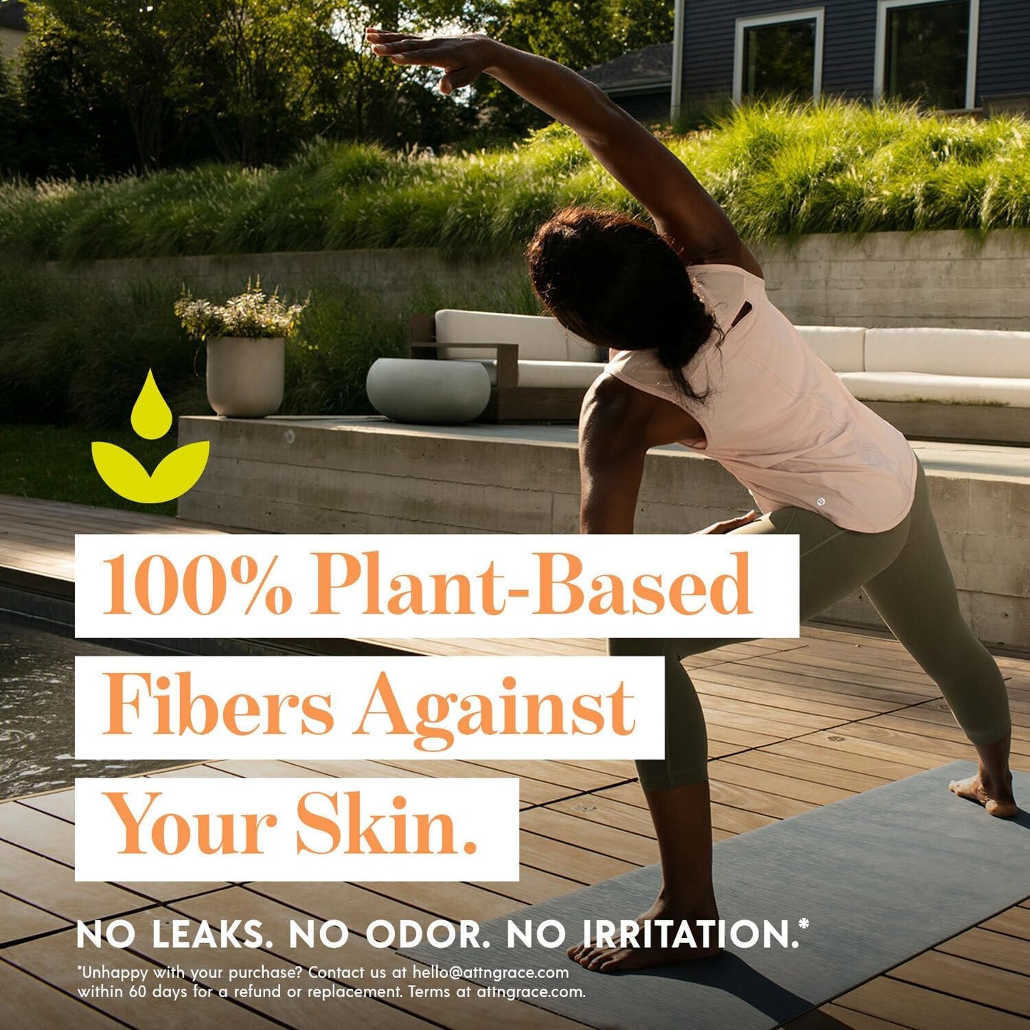 Attn: Grace Heavy Incontinence Pads for Women, 28-Pack - High Absorbency, Breathable, Plant-Based - Incontinence Pads for Heavy Bladder Leaks & Sensitive Skin