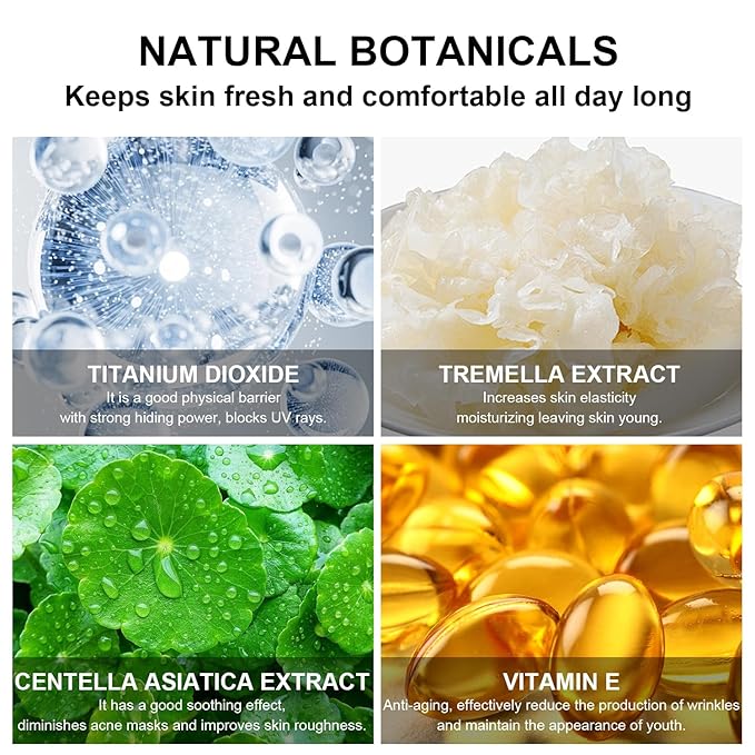 Mushroom Head Air Cushion CC Cream BB Cream Even Skin Tone Liquid Foundation, Concealer Lasting Makeup Base Primer (#06 Brown)