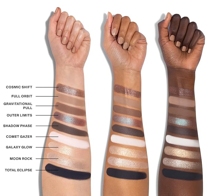 Morphe Makeup Palette - Power Multi-Effects Palette with Mattes, Shimmers, Duochromes & Silk Slip Toppers - Made to Build, Blend & Layer for Everyday Versatile Makeup Looks - Lunarious (0.65 oz)