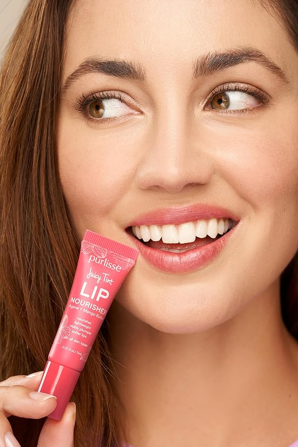 Purlisse Juicy Tint Lip Nourisher - Tinted Lip Moisturizer (Ruby Shine)