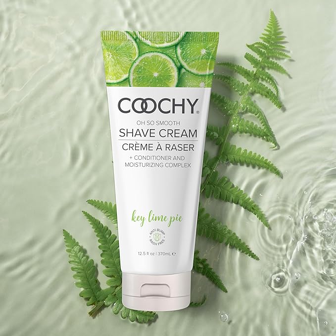 Coochy Shave Cream - Moisturizing Shave Lotion - Gentle Intimate Shaving Cream - For Bikini Area, Underarms, Legs & More - Rash-Free, Hydrating Formula - Key Lime Pie, 7.2 oz