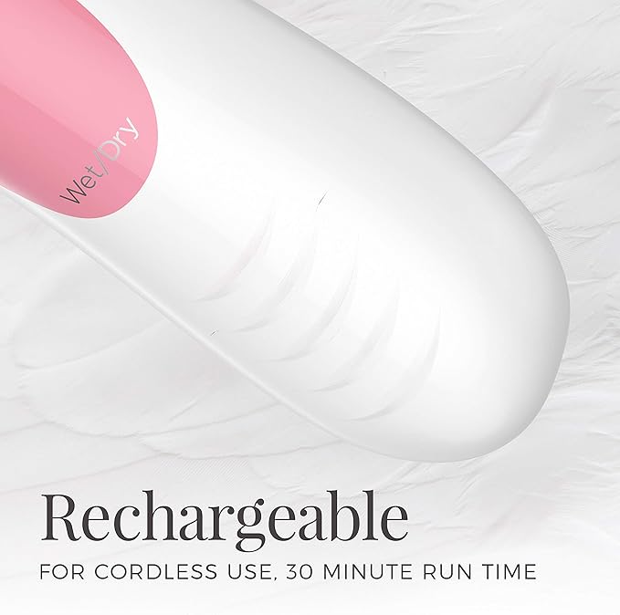 Remington WDF4821US Smooth & Silky Electric Shaver for Women, 3-Blade Cordless Foil Shaver and Bikini Trimmer for Wet or Dry Use, Pink