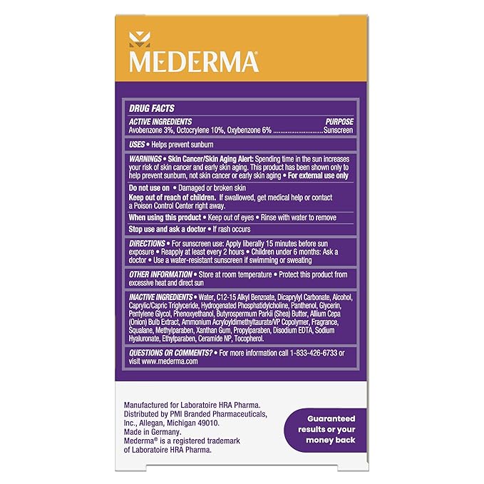 Mederma Scar Cream Plus SPF 30 - Advanced Scar Treatment, Protects from Sun Damage, Reduces Appearance of Scars from Acne, Burns, Surgery & Injury, 0.7 oz