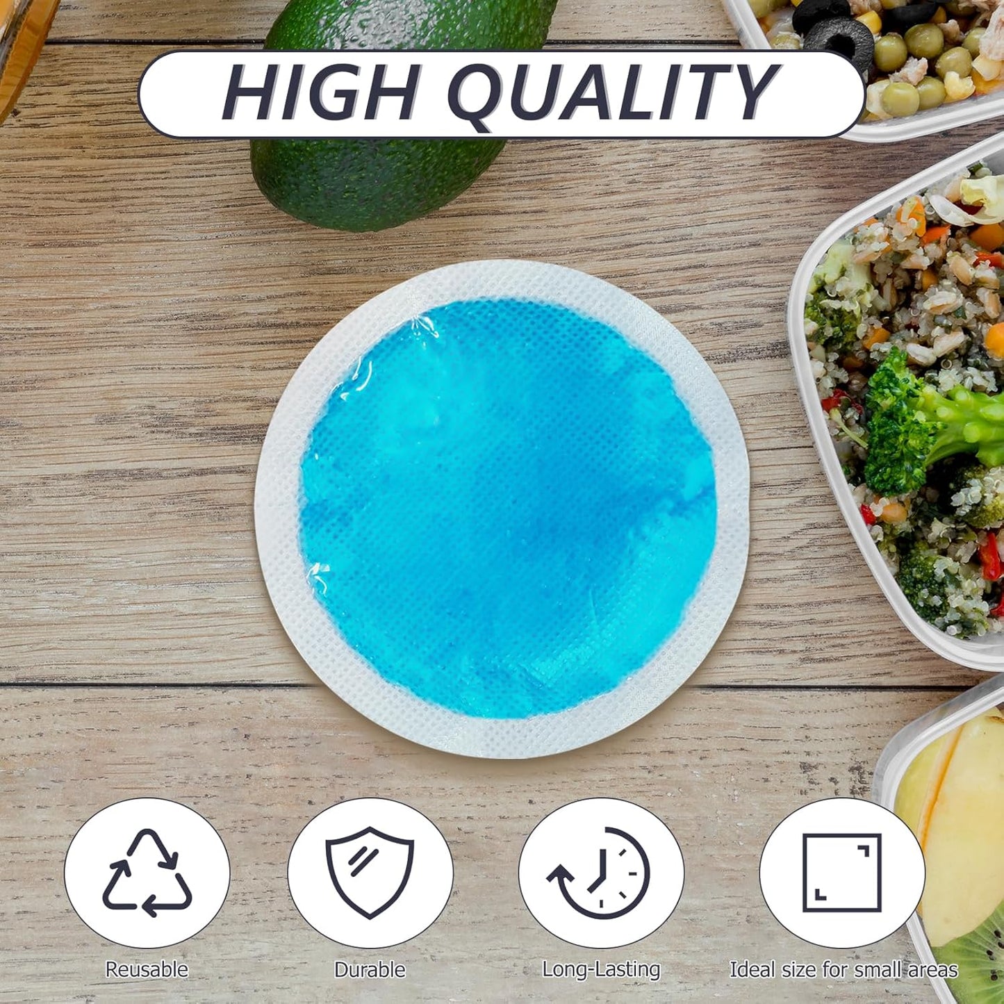 Hot & Cold Gel Packs for Pain Relief 18PCS Reusable Blue Cold Pack Ice Packs with Cloth Backing for Swelling, Bruises, Injuries, Surgery, Toothache (18 Pack)